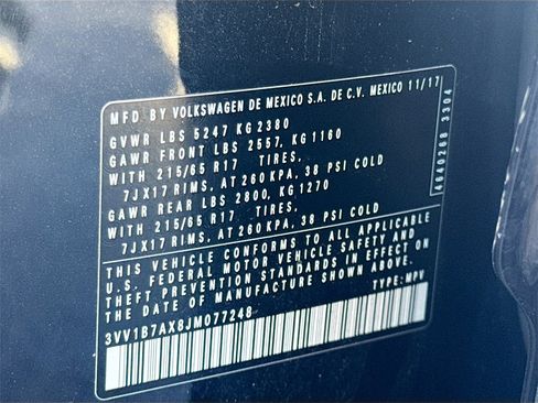 Used 2018 Volkswagen Tiguan S image 31