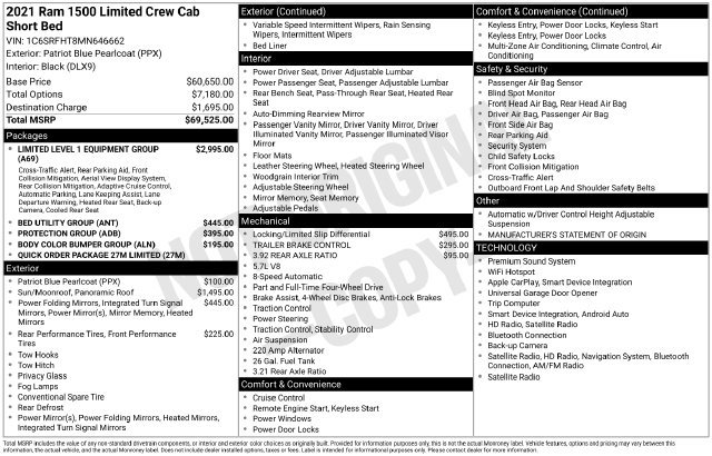 Certified 2021 RAM 1500 Limited AWD/4WD image 9