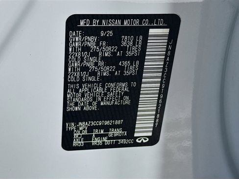 New 2026 INFINITI QX80 Autograph image 44