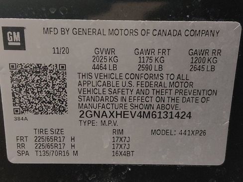 Used 2021 Chevrolet Equinox LS w/ LPO, Floor Liner Package image 33