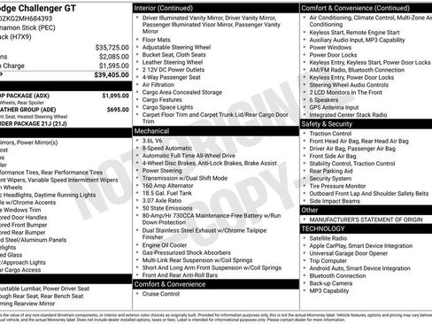 Used 2021 Dodge Challenger GT w/ Blacktop Package image 23