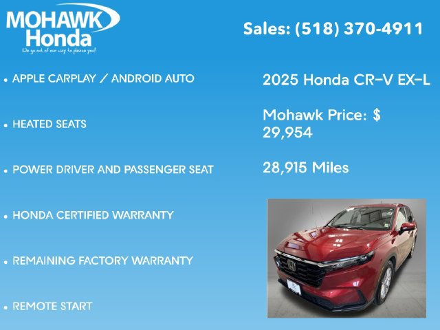 Certified 2025 Honda CR-V EX-L image 16