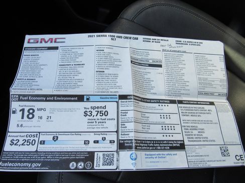 Used 2021 GMC Sierra 1500 SLT w/ SLT Premium Plus Package image 93