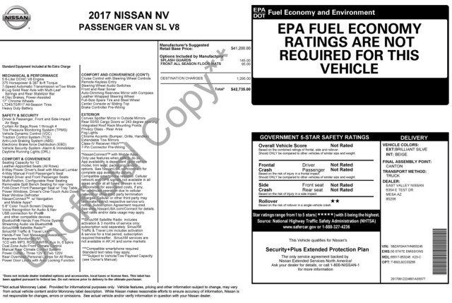 Used 2017 Nissan NV 3500 SL RWD image 3