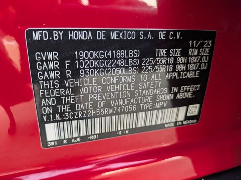 Certified 2024 Honda HR-V Sport image 34