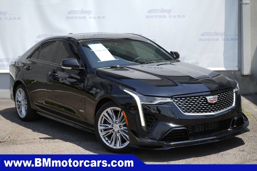 Used 2021 Cadillac CT4 V w/ Technology Package AWD/4WD image 1