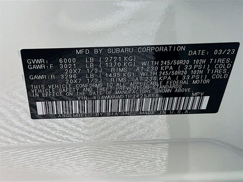 Used 2023 Subaru Ascent Touring image 28