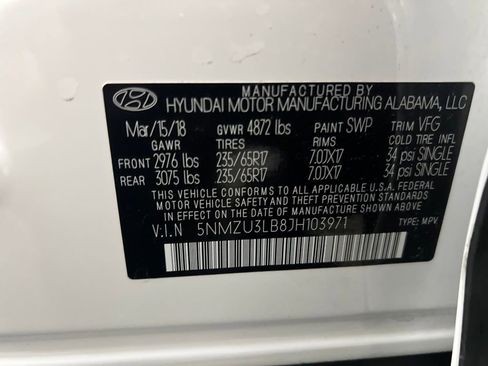 Used 2018 Hyundai Santa Fe Sport w/ 2.4L Tech Package 04 image 34