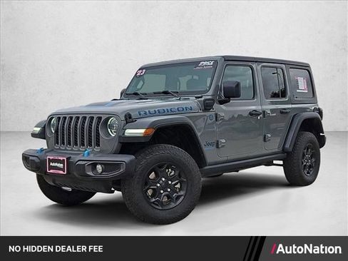 Used 2023 Jeep Wrangler Unlimited Rubicon 4xe w/ Cold Weather Group AWD/4WD image 1