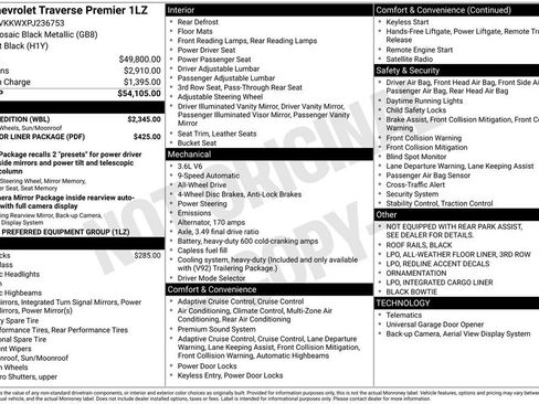 Used 2023 Chevrolet Traverse Premier w/ Redline Edition image 4