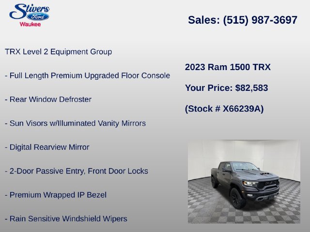 Used 2023 RAM 1500 TRX w/ TRX Level 2 Equipment Group AWD/4WD image 16