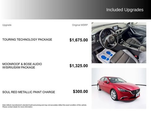 Used 2016 MAZDA MAZDA6 Touring w/ Touring Technology Package FWD image 5