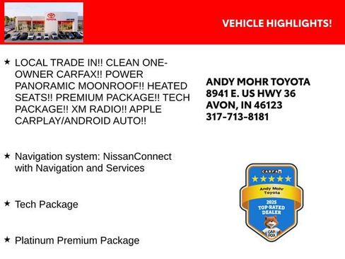 Used 2025 Nissan Rogue Platinum w/ Tech Package image 2