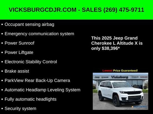 New 2025 Jeep Grand Cherokee L Altitude image 32