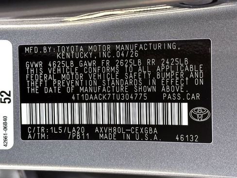 New 2026 Toyota Camry XLE FWD image 24