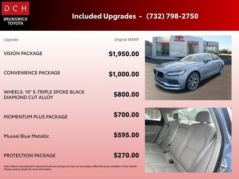 Used 2017 Volvo S90 T6 Momentum w/ Vision Package image 6