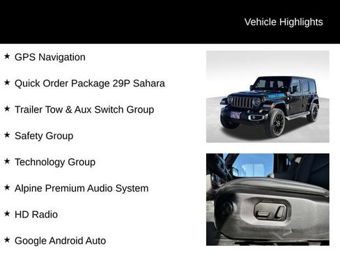 Used 2024 Jeep Wrangler Unlimited Sahara w/ Technology Group image 8