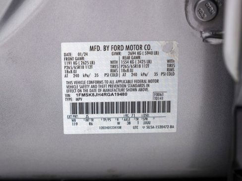 Used 2024 Ford Explorer Timberline w/ Timberline Technology Package image 55