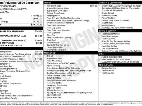Used 2016 RAM ProMaster 2500 w/ Mopar Trailer Tow Group image 11