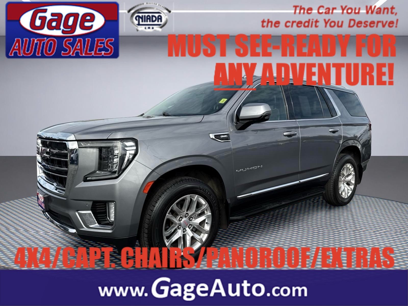 Used 2022 GMC Yukon SLT w/ SLT Luxury Package AWD/4WD image 1