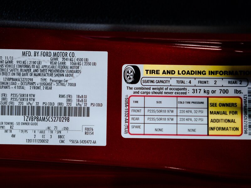 Used 2012 Ford Mustang Premium RWD image 32