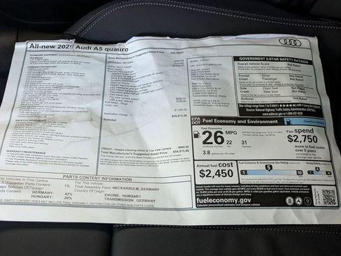 New 2025 Audi A5 2.0T Premium Plus image 18