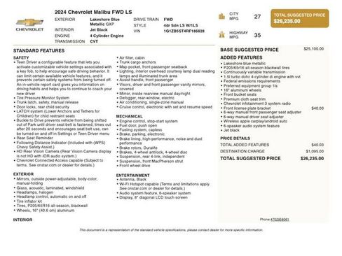 Used 2024 Chevrolet Malibu LS FWD image 4