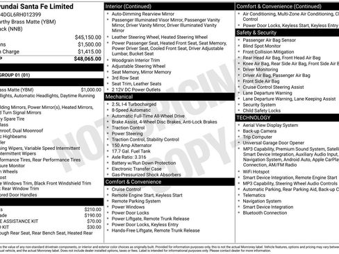 Used 2024 Hyundai Santa Fe Limited AWD/4WD image 7