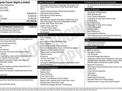 Certified 2025 Toyota Crown Signia w/ Advanced Technology Package AWD/4WD image 33