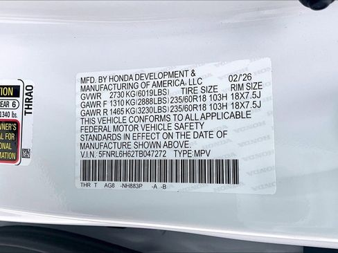 New 2026 Honda Odyssey EX-L image 8