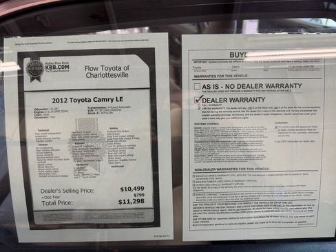 Used 2012 Toyota Camry LE FWD image 37