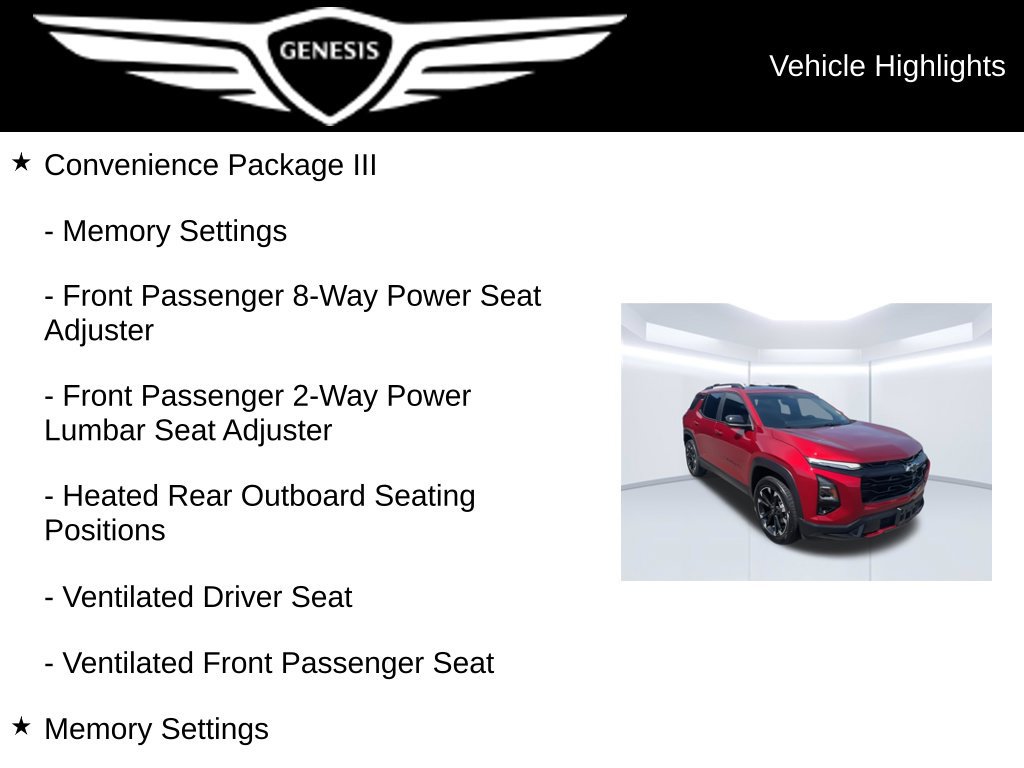 Used 2025 Chevrolet Equinox RS w/ Safety and Technology Package AWD/4WD image 15