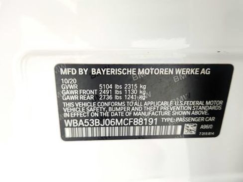 Used 2021 BMW 540i w/ Executive Package RWD image 71