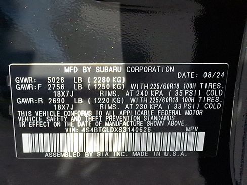 Certified 2025 Subaru Outback Onyx Edition XT image 29