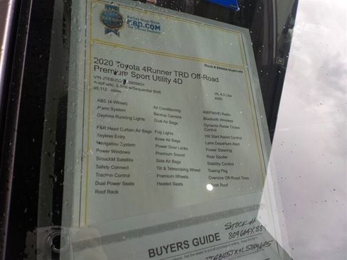 Used 2020 Toyota 4Runner TRD Off-Road Premium image 20