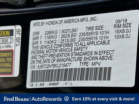 Used 2019 Acura RDX AWD w/ Advance Package image 33