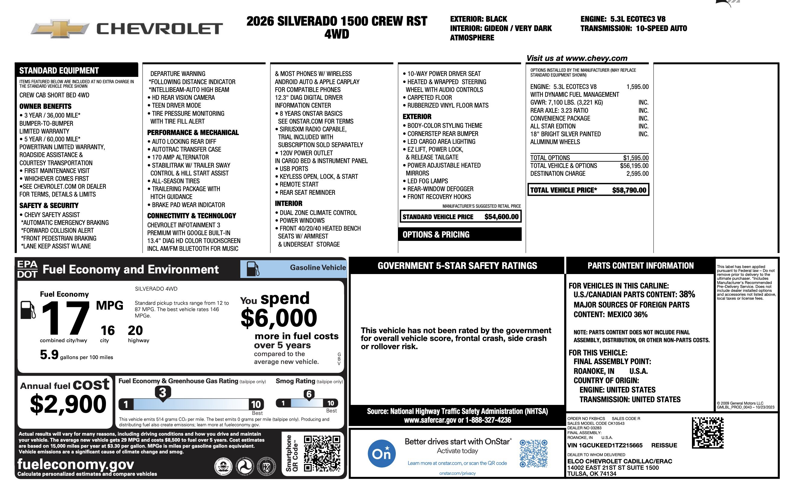 Used 2026 Chevrolet Silverado 1500 RST AWD/4WD image 5
