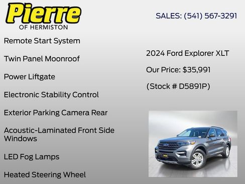 Used 2024 Ford Explorer XLT w/ Equipment Group 202A AWD/4WD image 12