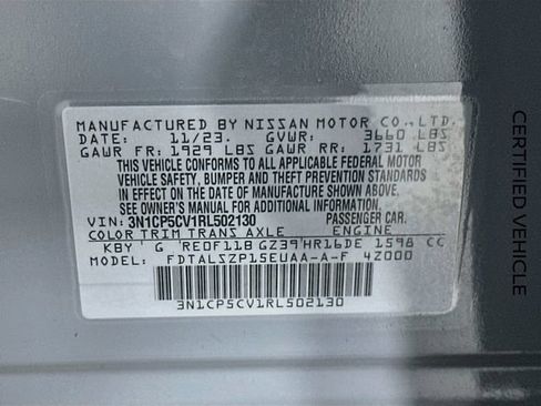 Certified 2024 Nissan Kicks SV FWD image 29