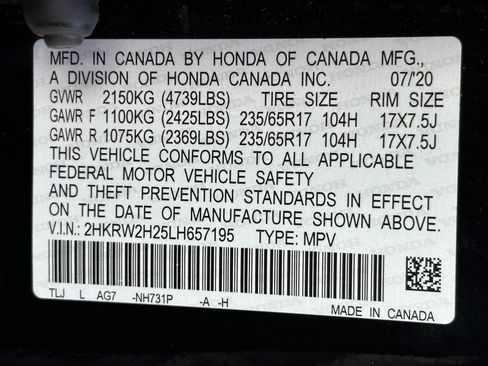 Used 2020 Honda CR-V LX image 15