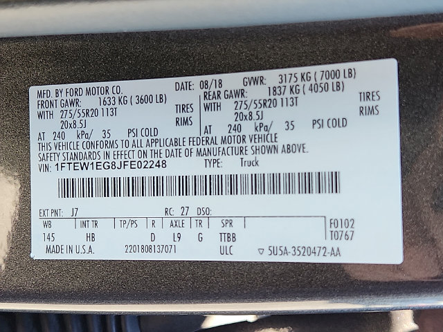 Used 2018 Ford F150 Lariat w/ Equipment Group 502A Luxury AWD/4WD image 30