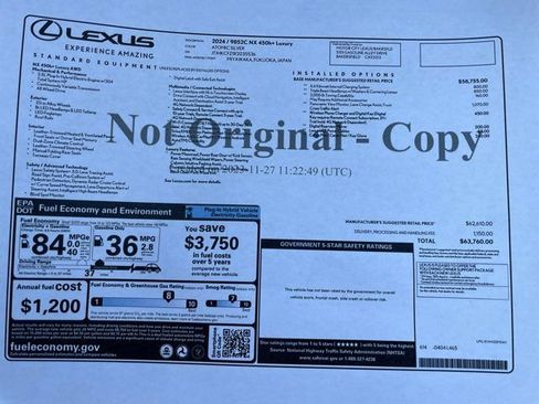 Used 2024 Lexus NX 450h+ AWD w/ Luxury Package image 26