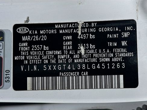 Used 2020 Kia Optima S FWD image 35