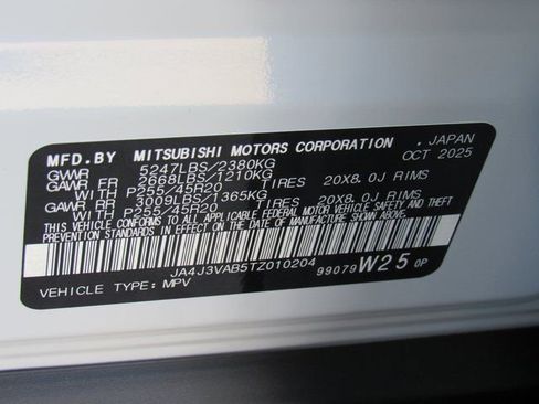 New 2026 Mitsubishi Outlander SE FWD image 14