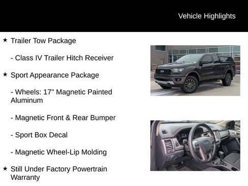 Used 2019 Ford Ranger XLT w/ Equipment Group 301A Mid image 11