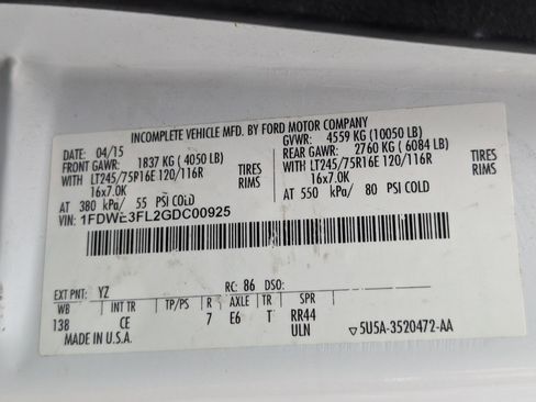 Used 2016 Ford E-350 and Econoline 350 Super Duty w/ Power Windows & Locks Group image 3