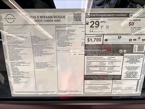 New 2026 Nissan Rogue SV w/ Rock Creek Premium Package AWD/4WD image 34