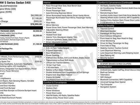 Used 2023 BMW 540i w/ M Sport Package image 2