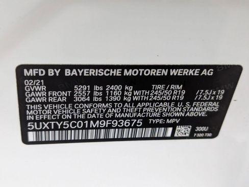 Used 2021 BMW X3 xDrive30i w/ Convenience Package image 22