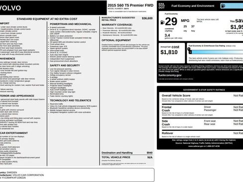 Used 2015 Volvo S60 T5 Premier image 59